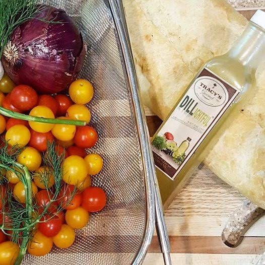 Gluten free keto paleo vegan salad dressing grape seed oil dill marinade food